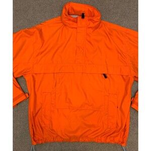 Gap Jacket Mens XL Anorak Nylon Hooded Pullover Lined Windbreaker Resistant Y2K